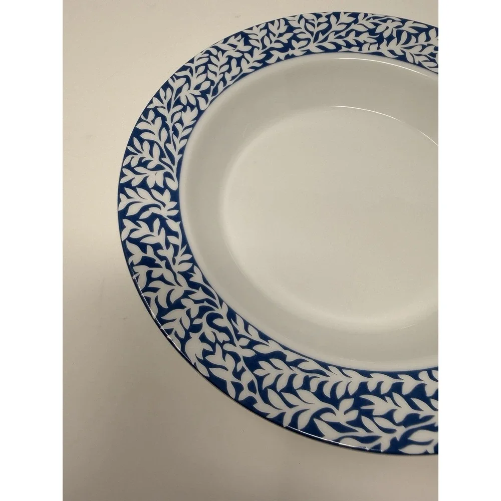 Dansk Trellis Delft Blue Rim Soup Bowl 8.75